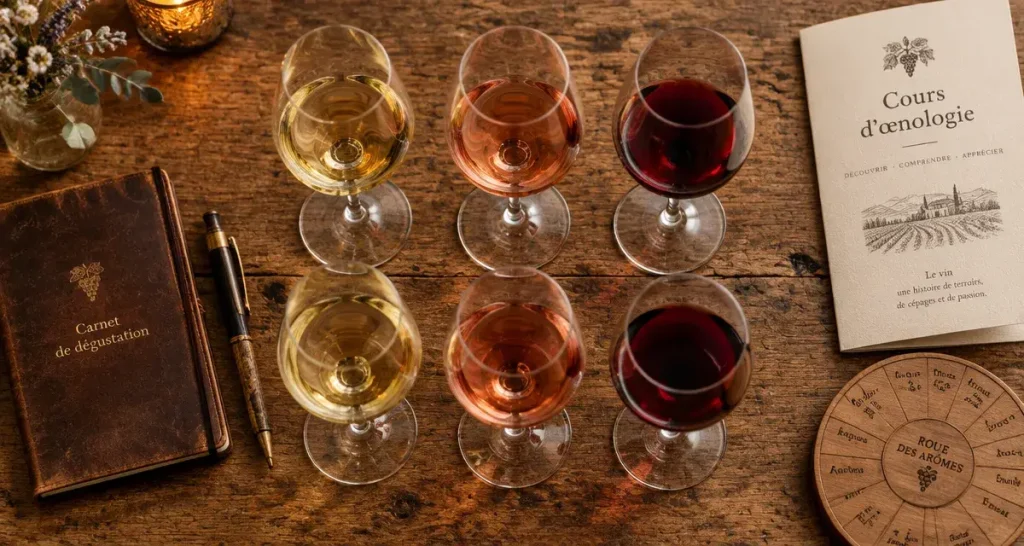 Cours oenologie lyon : dégustation vin et initiation